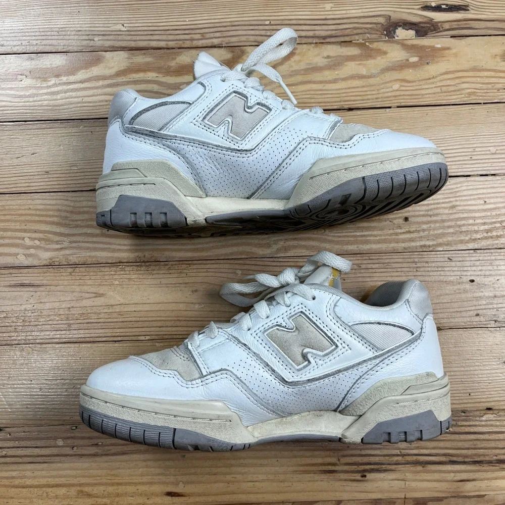 New Balance 550 Sea Salt Grey Women size 6 Retro Sneakers streetwear casual shoe
